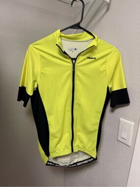 Primal Men's High-Visibility Yellow Cycling Jersey
